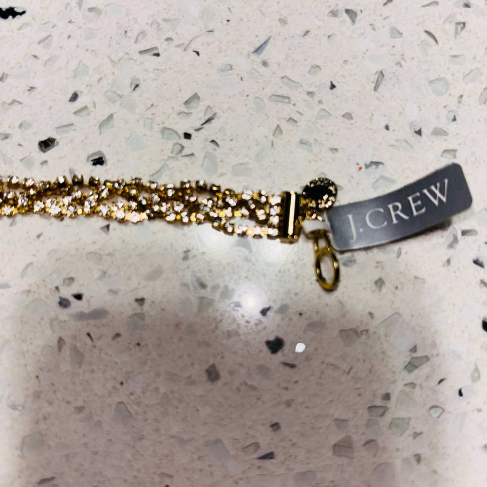 J.Crew Gold Multi-Strand Chain Bracelet with Tassel New - Picture 6 of 6